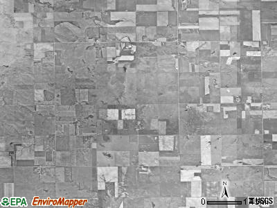 Union township, South Dakota satellite photo by USGS