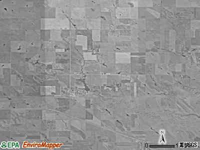 Reliance township, South Dakota satellite photo by USGS