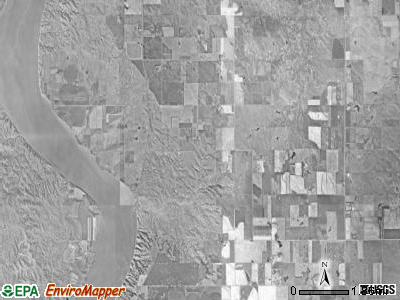 West Point township, South Dakota satellite photo by USGS