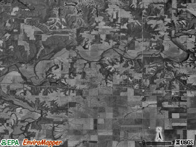 Truro township, Illinois satellite photo by USGS