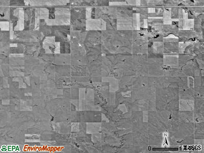 Dunkel township, South Dakota satellite photo by USGS