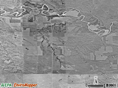 Red Fish township, South Dakota satellite photo by USGS