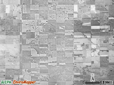 Blendon township, South Dakota satellite photo by USGS