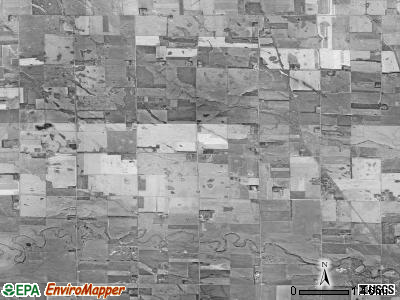 Badger township, South Dakota satellite photo by USGS