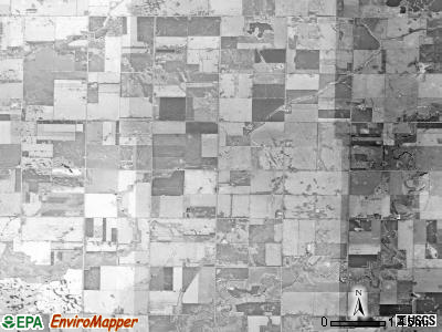 Plano township, South Dakota satellite photo by USGS