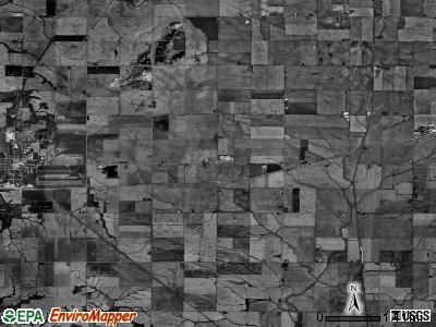 Akron township, Illinois satellite photo by USGS