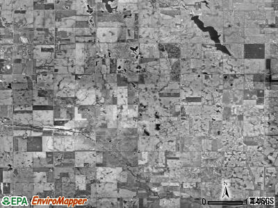 Brookfield township, South Dakota satellite photo by USGS