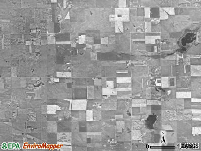 Cleveland township, South Dakota satellite photo by USGS