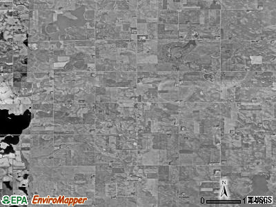 Buffalo township, South Dakota satellite photo by USGS