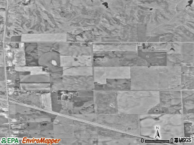 Chamberlain township, South Dakota satellite photo by USGS