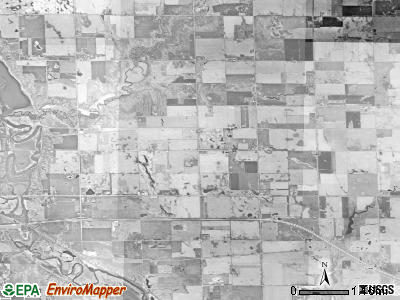 Hanson township, South Dakota satellite photo by USGS