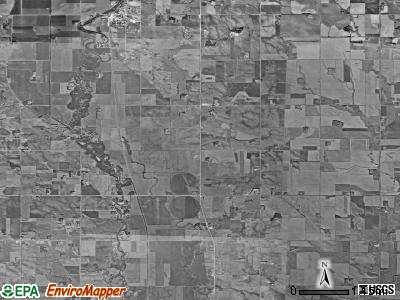 Sverdrup township, South Dakota satellite photo by USGS