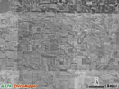 Edison township, South Dakota satellite photo by USGS