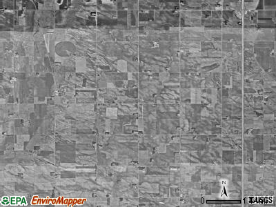 Lyons township, South Dakota satellite photo by USGS