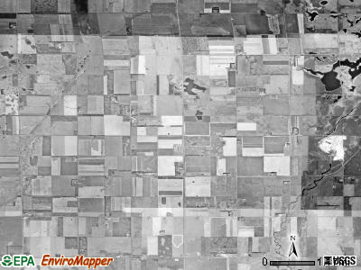 Edgerton township, South Dakota satellite photo by USGS