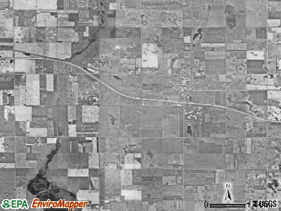 White Lake township, South Dakota satellite photo by USGS