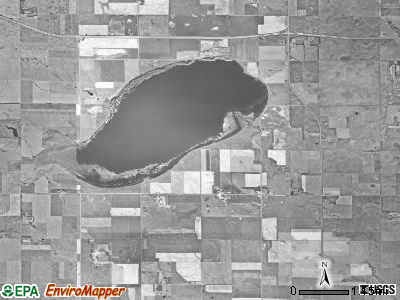 Red Lake township, South Dakota satellite photo by USGS