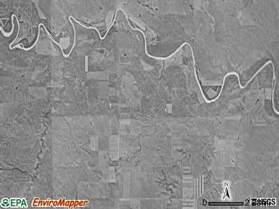 Riverside township, South Dakota satellite photo by USGS