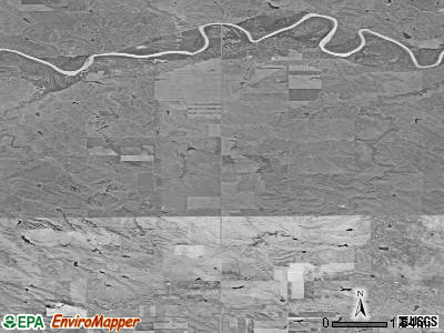 Greenwood township, South Dakota satellite photo by USGS