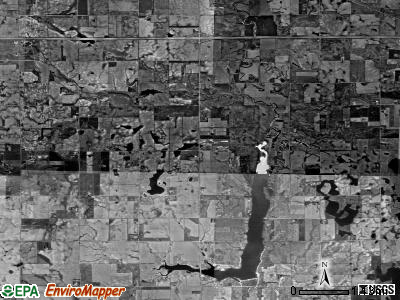 Greenland township, South Dakota satellite photo by USGS