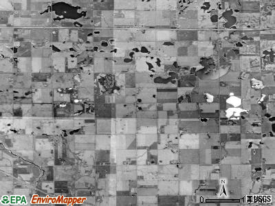 Jefferson township, South Dakota satellite photo by USGS