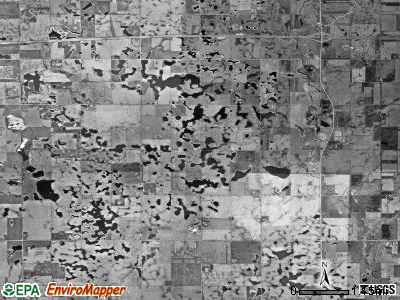 Emery township, South Dakota satellite photo by USGS