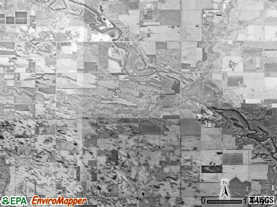 Rosedale township, South Dakota satellite photo by USGS