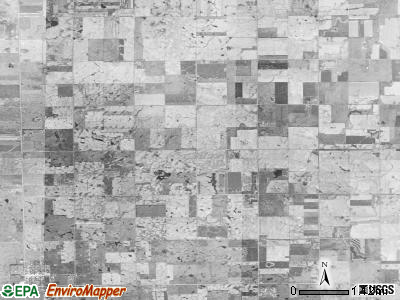 Dudley township, South Dakota satellite photo by USGS