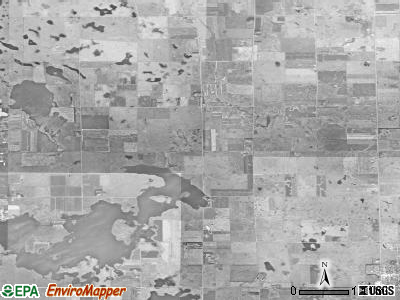 Pleasant Lake township, South Dakota satellite photo by USGS