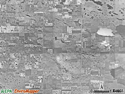 Crystal Lake township, South Dakota satellite photo by USGS