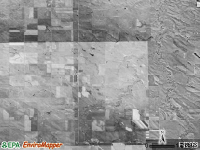 Curlew township, South Dakota satellite photo by USGS