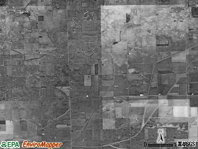 Mona township, Illinois satellite photo by USGS