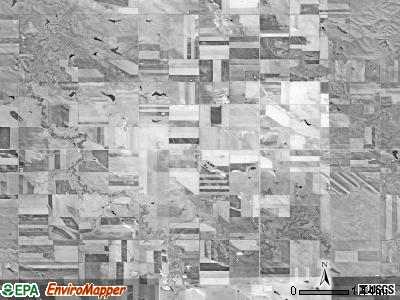 Ideal township, South Dakota satellite photo by USGS