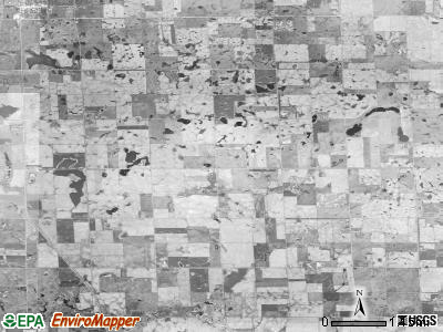 Aurora township, South Dakota satellite photo by USGS