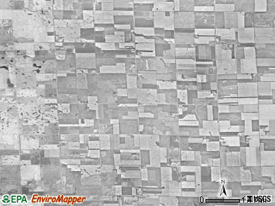 Baker township, South Dakota satellite photo by USGS