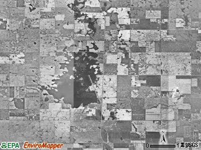 Torrey Lake township, South Dakota satellite photo by USGS