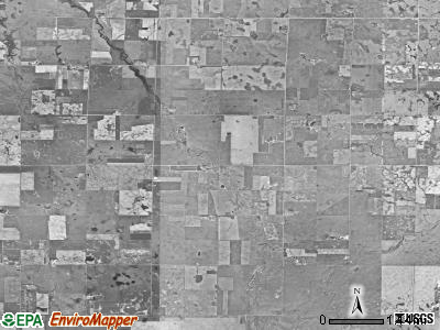 Washington township, South Dakota satellite photo by USGS