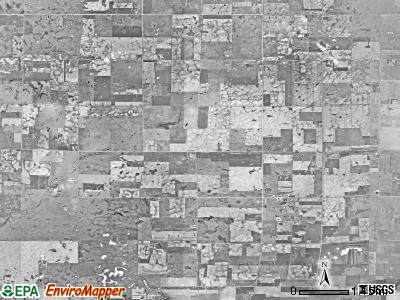 Center township, South Dakota satellite photo by USGS