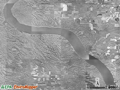 La Roche township, South Dakota satellite photo by USGS