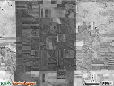 Brunson township, South Dakota satellite photo by USGS