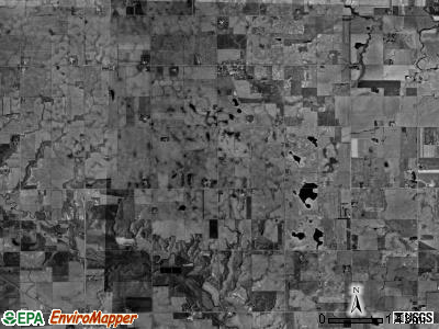 Monroe township, South Dakota satellite photo by USGS