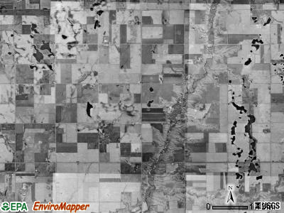 Pleasant township, South Dakota satellite photo by USGS