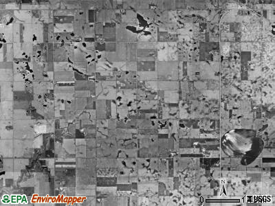 Silver Lake township, South Dakota satellite photo by USGS