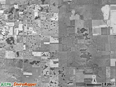 Lake George township, South Dakota satellite photo by USGS
