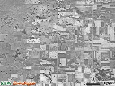 Joubert township, South Dakota satellite photo by USGS