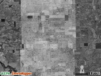 Owego township, Illinois satellite photo by USGS