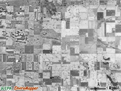 Walnut Grove township, South Dakota satellite photo by USGS