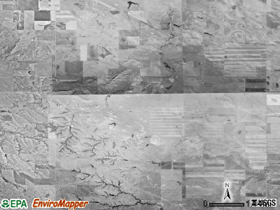 Butte township, South Dakota satellite photo by USGS