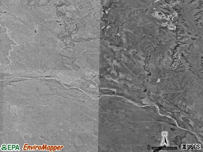 Argentine township, South Dakota satellite photo by USGS
