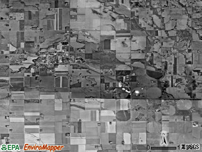Parker township, South Dakota satellite photo by USGS